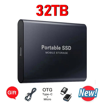 Reliable Brand 1TB External Hard Drive  Portable SSD  2TB 4TB  USB 3.1 High Speed Solid State Disk Data Storage