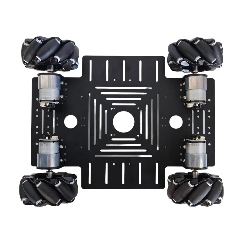 25Kg Big Load 4WD Mecanum Wheel Robot Car 330+240mm Chassis with 12V Encoder Motor for Arduino ROS Robot Arm DIY Kit Toy Parts