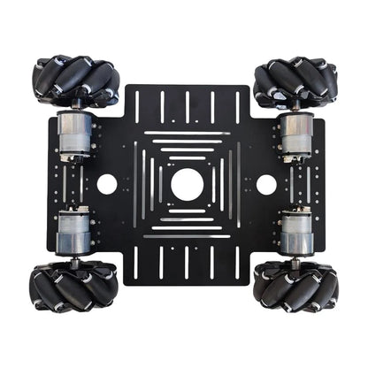 25Kg Big Load 4WD Mecanum Wheel Robot Car 330+240mm Chassis with 12V Encoder Motor for Arduino ROS Robot Arm DIY Kit Toy Parts
