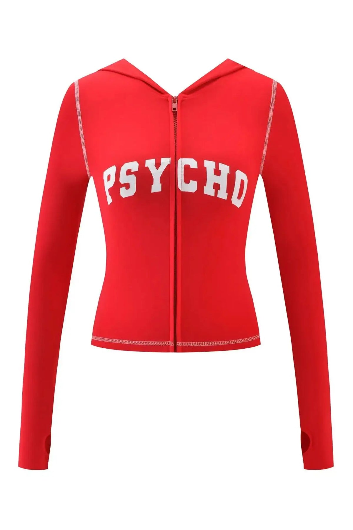Gia Straight Shoulder Slim Letter Print Slim Hooded Zipper Short Jacket Sports Casual Pants Set