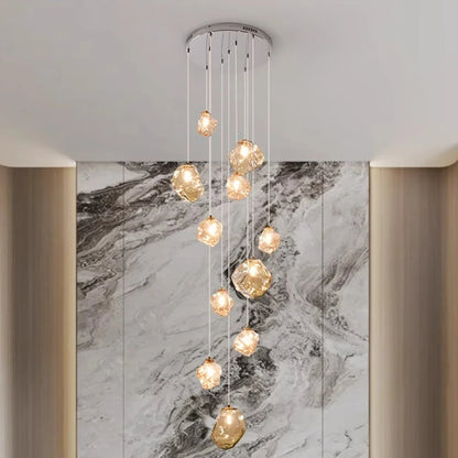 Modern home decor led lights pendant light lamps forstaircase Chandeliers for living room hanging light indoor lighting