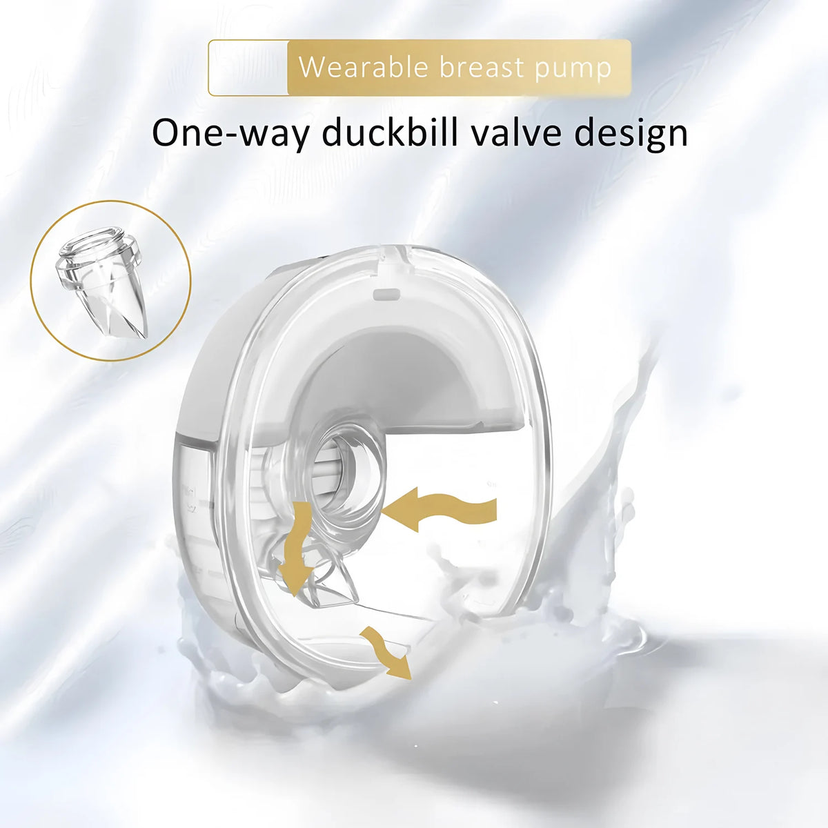 Portable 1PCS Electric Wearable Breast Pump Smart Silent Breast Milk Collection Hands-free Automatic Breast Pump Home Travel