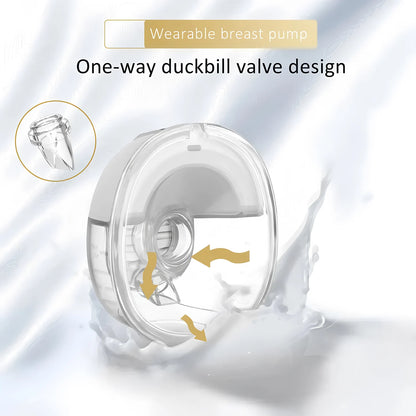 Portable 1PCS Electric Wearable Breast Pump Smart Silent Breast Milk Collection Hands-free Automatic Breast Pump Home Travel