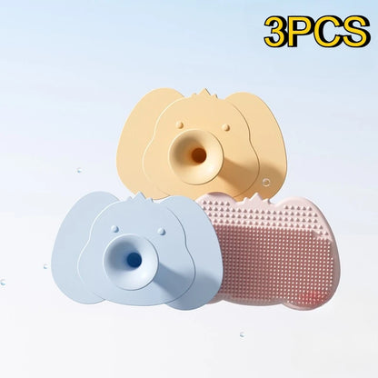 Soft Silicone Baby Bath Head Massage Brushes Cartoon Koala Hair Washing Brush Scalp Comb for Newborn Bath Tool Washing Hair Tool