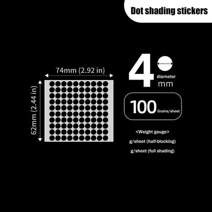 100pcs Black Light-Blocking Stickers For VR Glasses AI Intelligent Glasser Record Video Shading Sticker Privacy Stickers