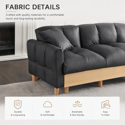 86.61-inch Fabric Sofa Convertible Into A Sofa Bed And Equipped With Storage Function Suitable For Use In Meeting Rooms Living Rooms And Bedrooms