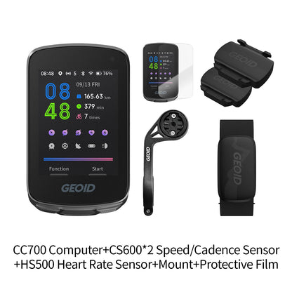 GEOID CC700 GPS Bike Computer 2.8-inch Color Screen Route Navigation Bicycle Speedometer WIFI Waterproof Cycling Odometer