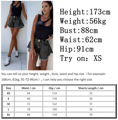 Jean Shorts Woman High Waist Booty Shorts Women Loose Denim Shorts 2026 New Dark Gray Short Jeans Summer Street Wear Clothes XS