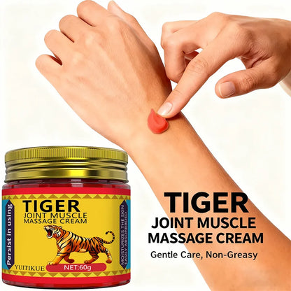 YUITIKUE 60g Tiger Massage Balm Easily Absorbed Moisturizing Care For Joint Muscle Knee Wrist Hand Foot Body Skin