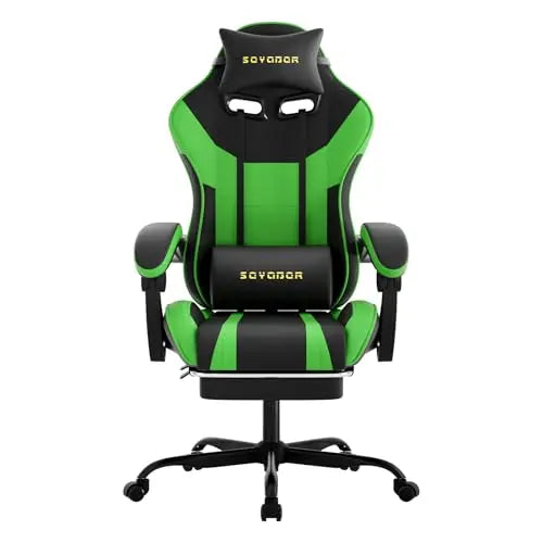 （Local US Inventory）Ergonomic Gaming Chair,A tile 3-in-1 Video Game Chair for Work, Study, and Gaming,Features an Adjustable Bac