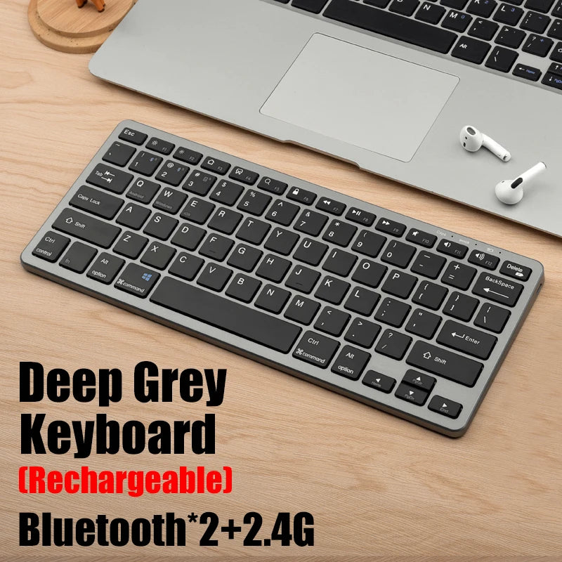 2.4G Wireless Keyboard Mouse Set Bluetooth 5.0 Keyboard Mouse Combo 3 modes Mini Keyboard Mouse For Laptop PC Accessories