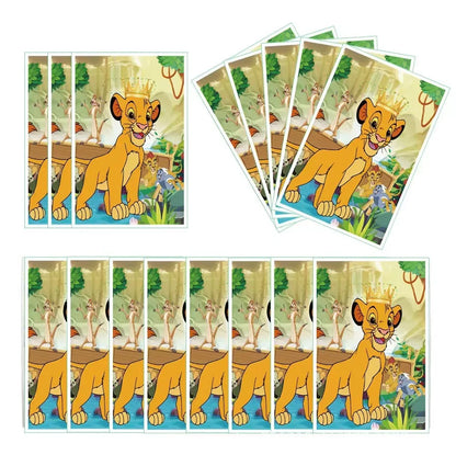 Lions Thme Boy Birthday Party Decorative Supplies Paper Cup Plates Napkin Caketopper Balloon For  Baby Shower Parties Decoration
