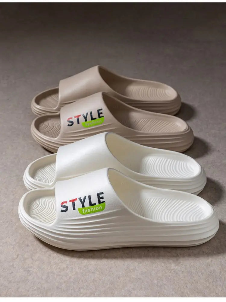 Summer Women's Slipper Outdoor Wear Soft Sole Sliders Bathroom Anti-slip Casual Slippers Indoor Thick Bottom Household Shoe