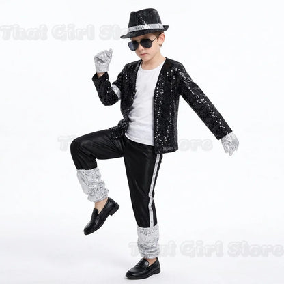 Halloween Coplay outfit for Show Performance Party Michael Jackson Celebrity Birthday Carnival Billie Jean Pop Star MJ costume