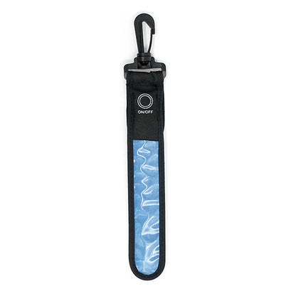 4Pcs LED Luminous Reflective Light Strip Glowing Strap Pendant Decor Safety Reflector Pendant for Backpack Hiking Jogging