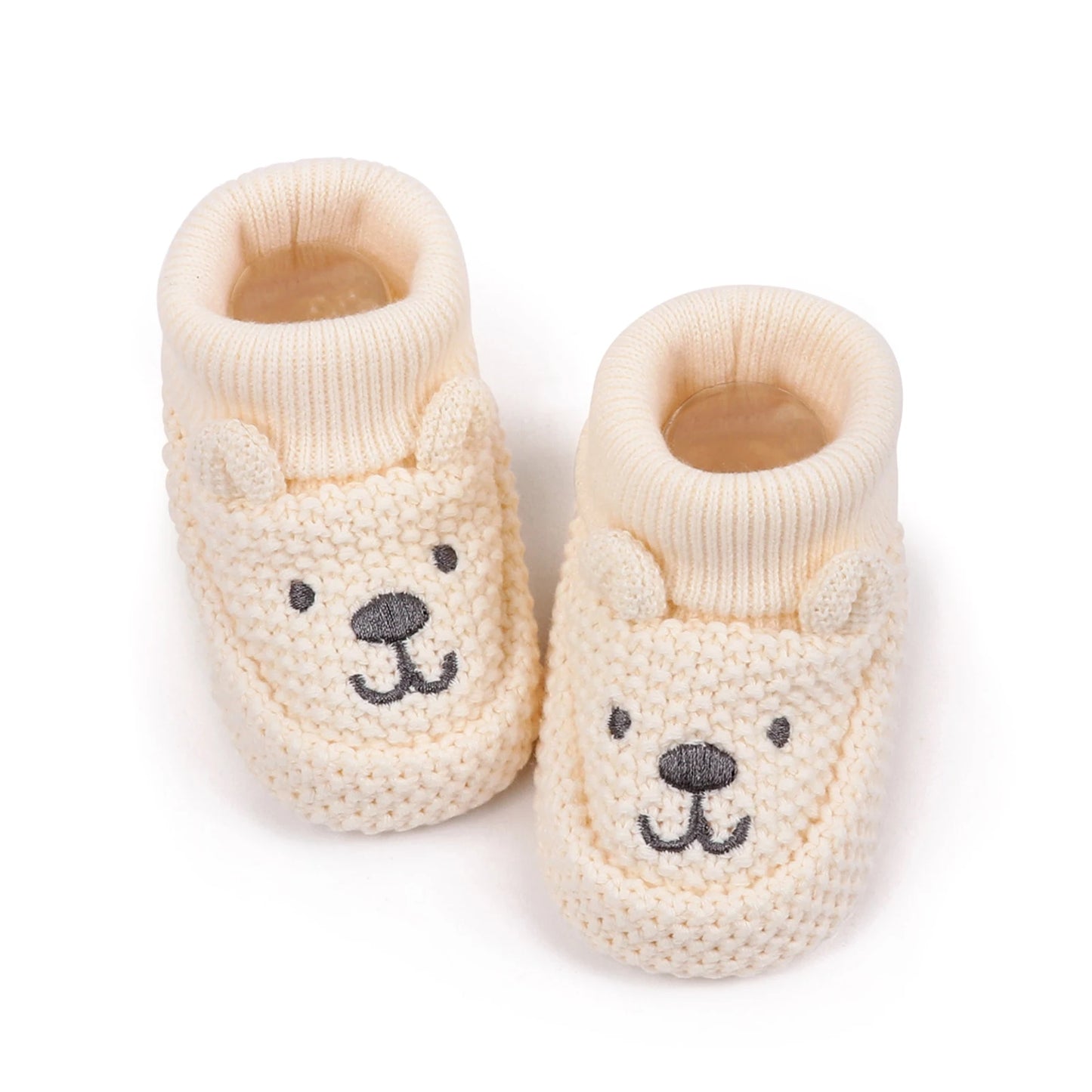 0-12months Infant Knitted Baby Booties with Ears Soft Comfortable Winter Shoes  for girls boys