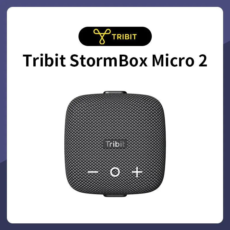 Tribit StormBox Micro 2 Portable Speaker, 10W Loud Bass IP67 Waterproof, Bluetooth 5.3 Bike Speaker, 12H Playtime TWS for Hiking