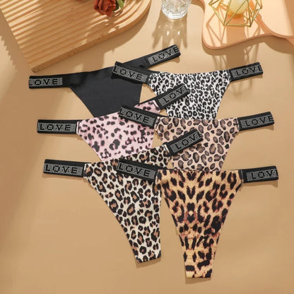 3Pcs/Set Low Waist Sexy Panties Women Thongs Rhinestones Letter Diamonds G-string Sports Thong Shorts Briefs T-back Size XS-XL