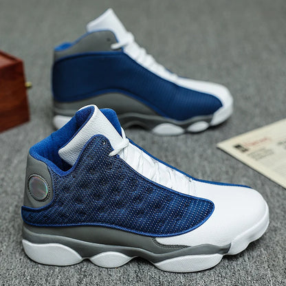 Outdoor Court Basketball Shoes Non Slip Rubber Sole Wear Resistant High Top Design Breathable Comfort Daily Training Athletic