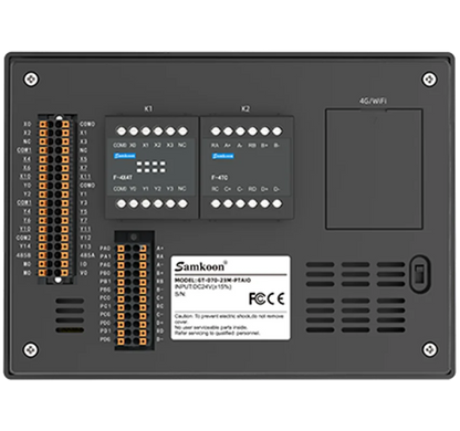 Samkoon All-in-One PLC Controller DC24V 10 Inputs 13 Outputs 4 High-Speed Pulse 4 PT100 Ethernet Remote Module Supported