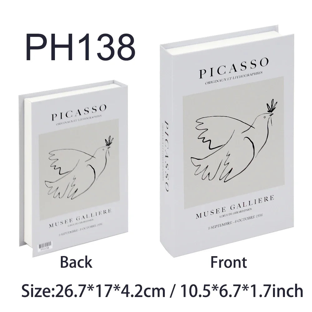 Luxury Fake Books Home Decoration Accessories for Living Room Fashion Fake Book Storage Box Simple Nordic Coffee Table Books