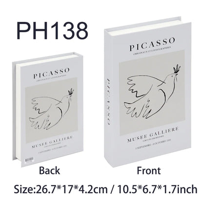 Luxury Fake Books Home Decoration Accessories for Living Room Fashion Fake Book Storage Box Simple Nordic Coffee Table Books