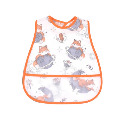 2023New Cartoon Pattern EVA Waterproof Pocket Lunch Feeding Bibs Adjustable Baby Bibs Cute Children Baby Apron Kids Burp Cloths