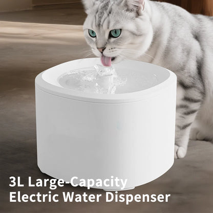 3L Automatic Pet Water Fountain with Ultra Quiet Pump and Circulating Filtration for Cats and Dogs