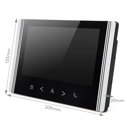 HOMSECUR 7" WIFI Video Door Phone Call Intercom Outdoor Monitoring for 2 Families