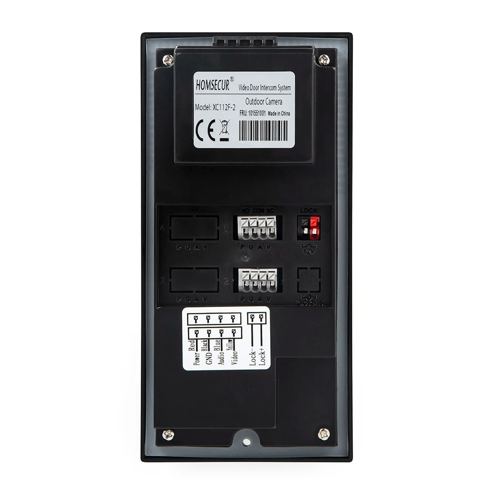 HOMSECUR 7" HD Video Door Phone Intercom Doorbell Auto Snapshot For 2 Families