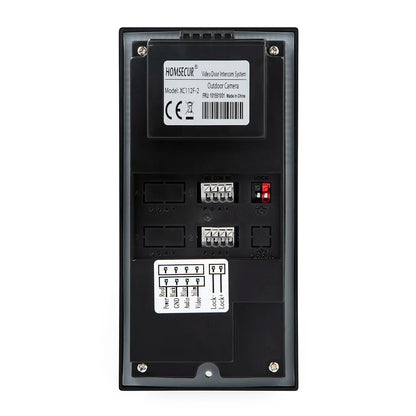 HOMSECUR 7" HD Video Door Phone Intercom Doorbell Auto Snapshot For 2 Families