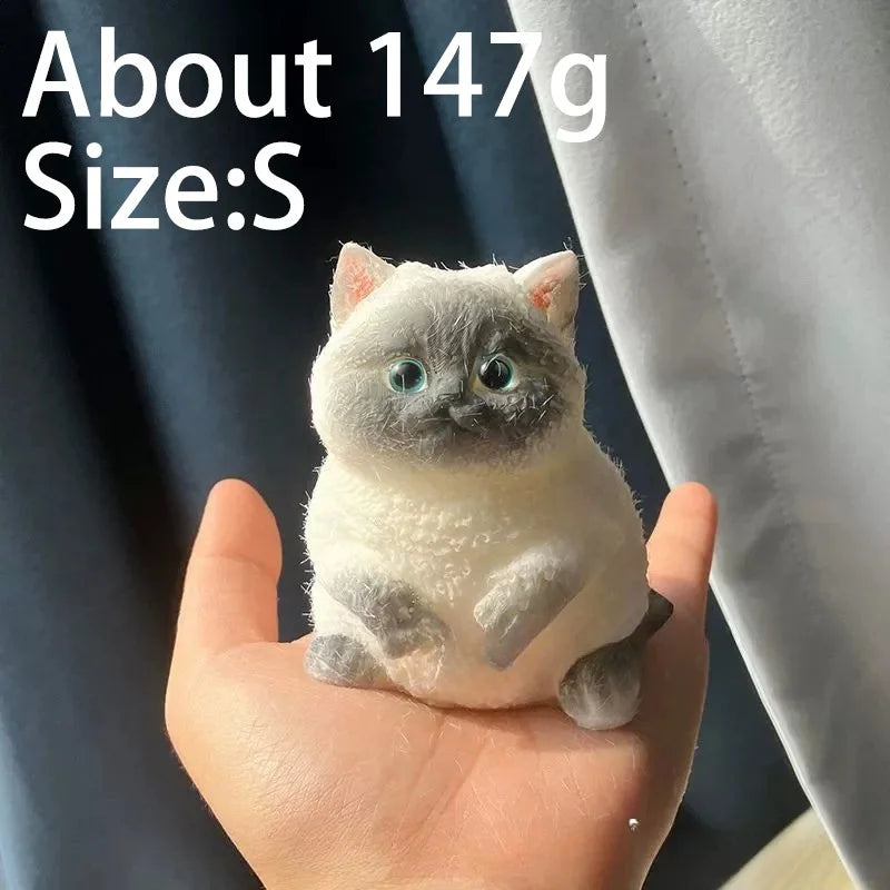 Cute Kawaii Cat Squishy Soft Silicone Stress Relief Squeeze Toy Anxiety Relief Desk Buddy Gift for Kids Adults Desk Decor Gift