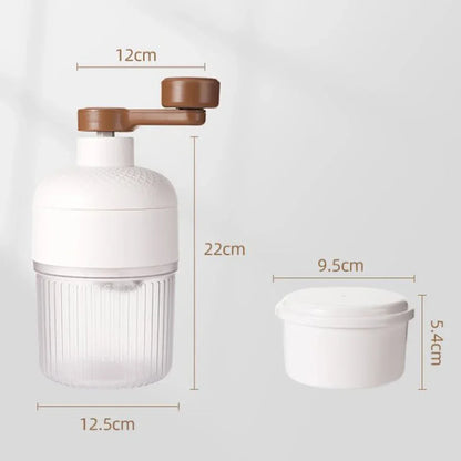 Mini Portable Ice Crusher & Smoothie Maker | Hand Operated Shaved Ice & Milkshake Machine | Household Kitchen Tool for Home & Outdoor