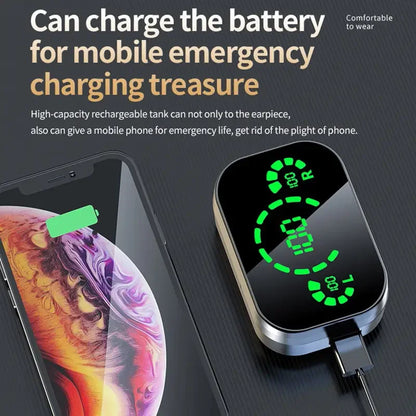 Original YD03 TWS Earphone Flashlight Wireless Headset 9D Noise Reduction 5.2 Bluetooth Headphone LED Display Touch Control Gift