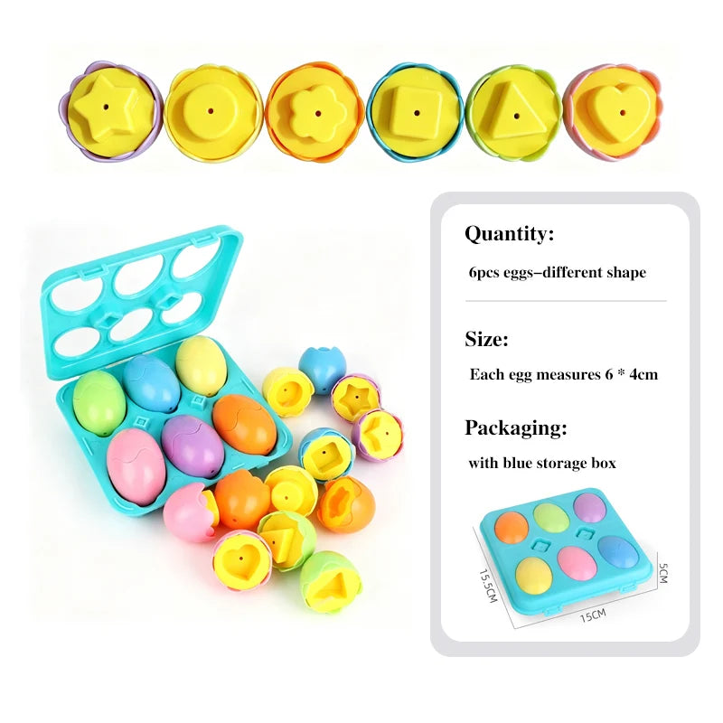 Montessori Games Baby Toy Smart Egg Shape Match Puzzle For Kids  Baby Development Toy Educational Toy For Children 1 2 3 4 Year