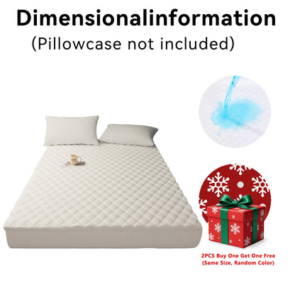 2Pcs,Buy One Selected Color Get One Random Free Quilted Waterproof Mattress Cover, Comfortable Stain & Wrinkle Resistant