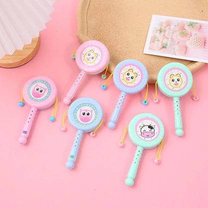 1-20 PCS Educational Toys Baby Cartoon Fruit Animals whistle Rattle Drum Toys Baby Early Education Toy  Birthday Party Favors