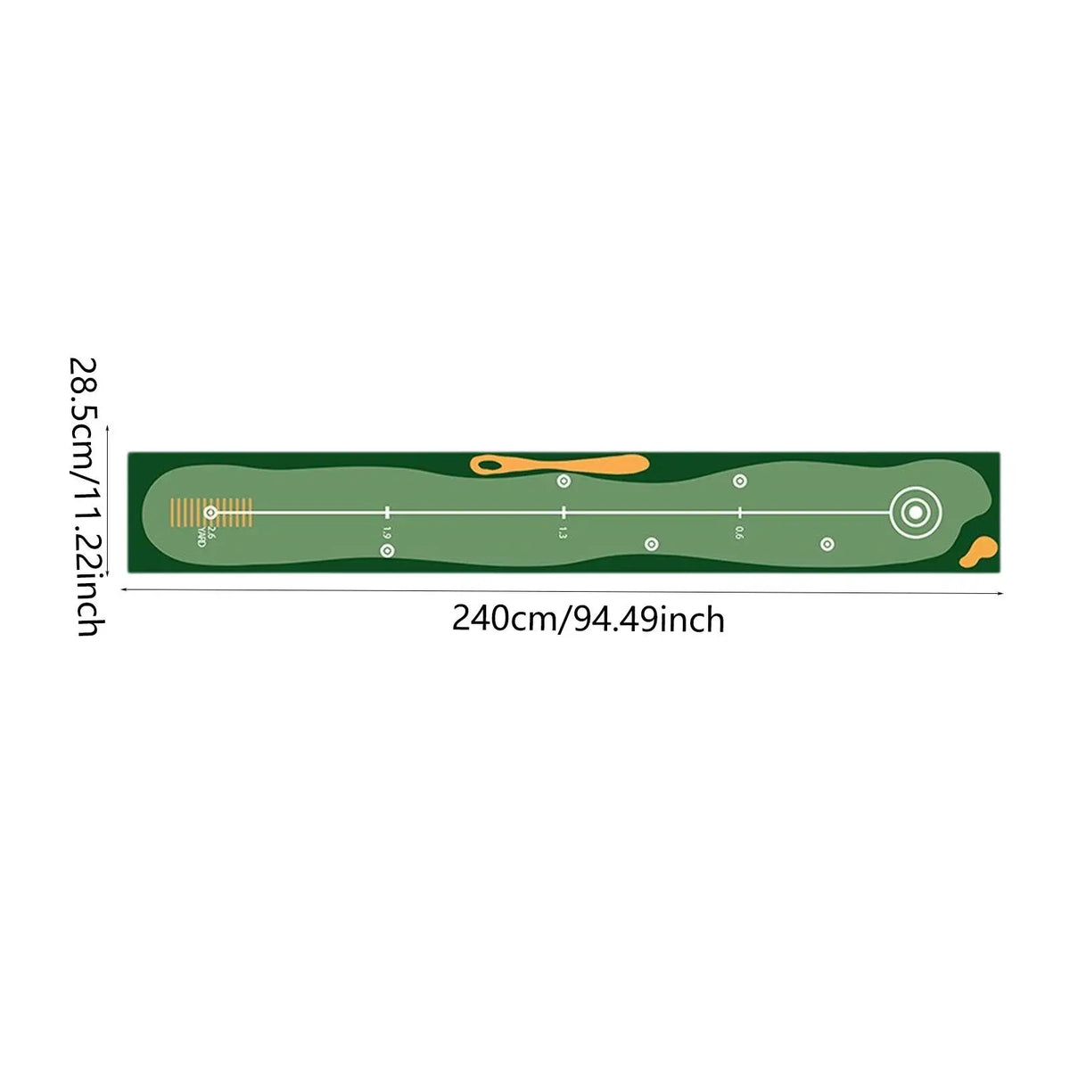 Golf Putting Indoor Golf Hitting Mat Green Mat Golf Practice Training Aid Equipment for Home Outdoor Backyard Golf Practice