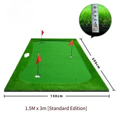 Golf Putting Greens Thickened Practice Mat Indoor Use Artificial Greens Putting Drills Large Golf Practice Mat Golf Simulators