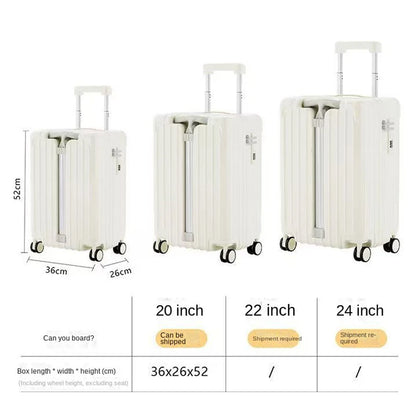 24-28 inch Double Trolley Children's Luggage Ride on Suitcase 20 Inch Cabin Luggage Rear Opening Laptop Bag Suitcase
