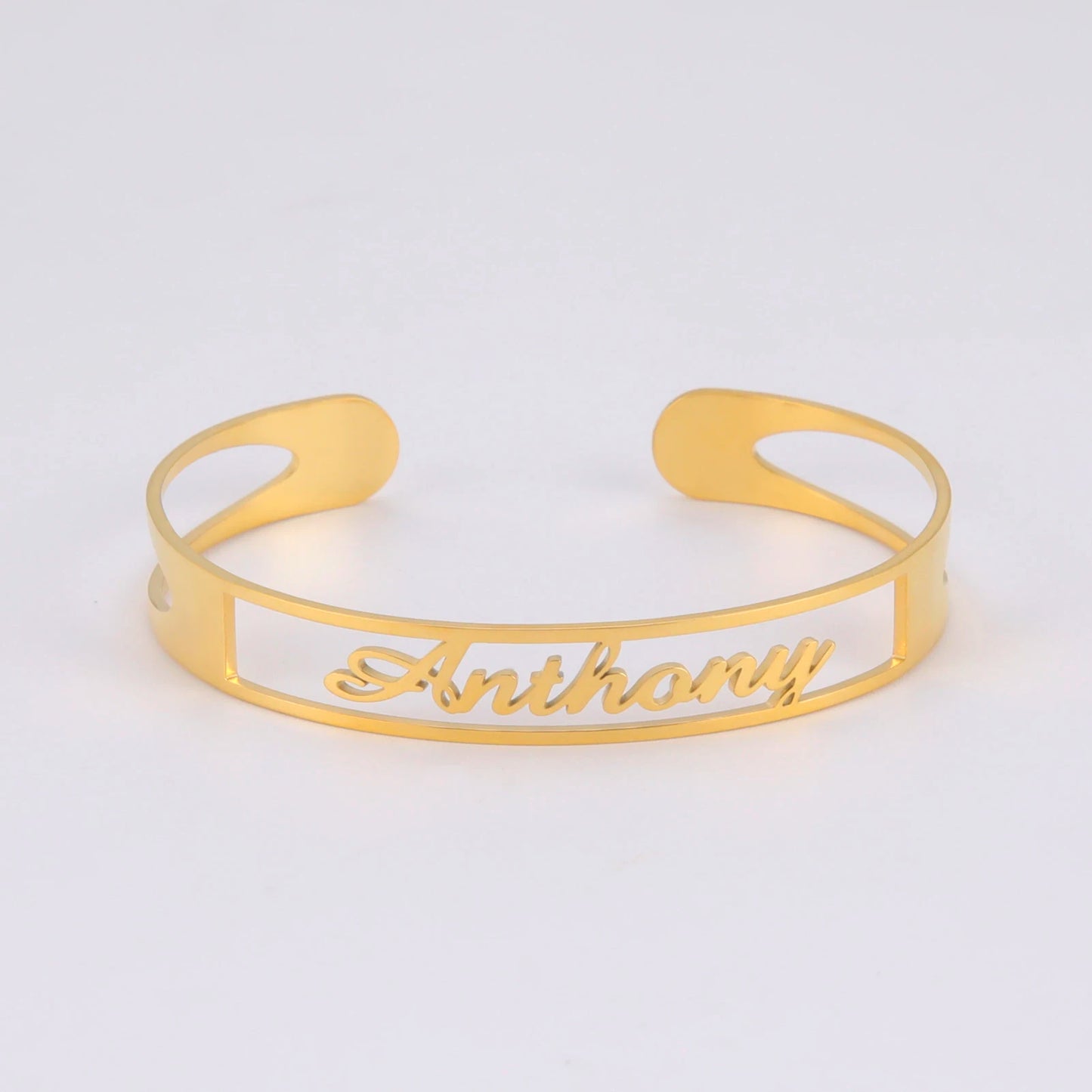 Personalized Name Bracelet for Women Men Custom Jewelry Stainless Steel Customized Bangle Gold Color Arabic Name Birthday Gifts