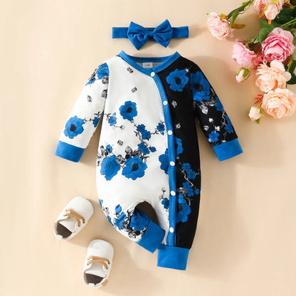 Newborn Baby Romper Love Printed Clothes Hooded Children Girl 0-1 Years Autumn Spring Infant Boy Jumpsuit Outfits 3 6 Months