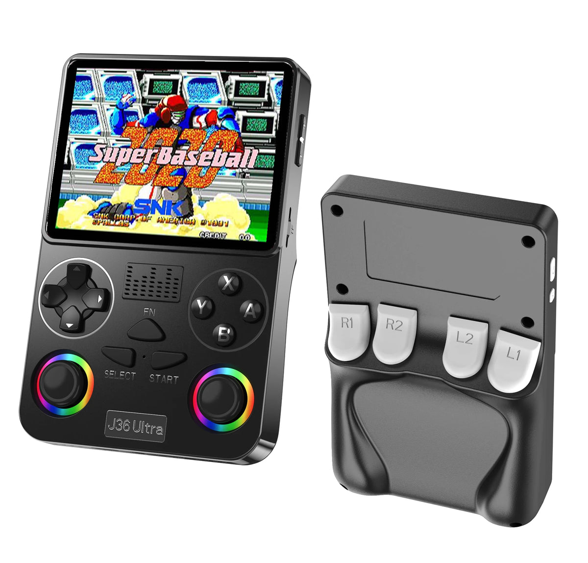 J36 Ultra YouTube Handheld Game Console 20000+ Games 20 Emulators 3000mAh RGB Joystick Multiplayer Multi-Language