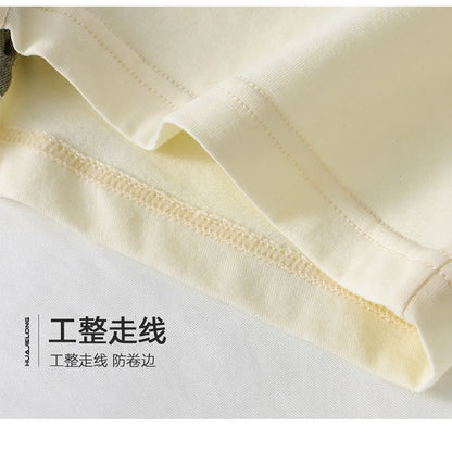 3PCS/Pack 100% Cotton Trendy Solid Women's Panties Knit Breathable Boxer Underwear Soft High Elastic Mid-rise Thin Boyshorts