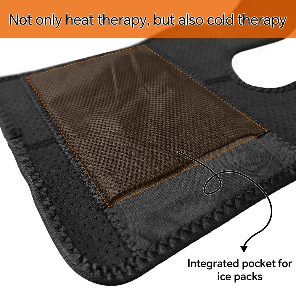 Electric Heated Knee Brace with 3 Heat Levels for Knees, Elbows, Knee Warmer Wrap for Knee Pressure Relief, Men & Women All Use