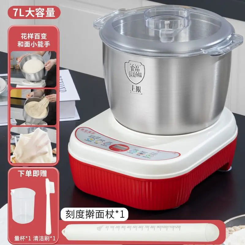 German Compact Electric Stand Mixer Fully Automatic Dough Kneading Rising Fermentation All-in-One Multifunctional Home Use
