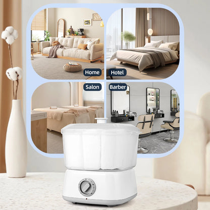 3L Hot Towel Warmer Steamer with Towel Clip Fast Heating for Facial Can Hold 6-16 small size facecloths Portable Heating Machine