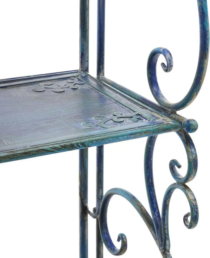 Outdoor Plant Stand,  4-Tier Metal Plant Stand Baker’s Rack, Decorative Patio Garden Storage