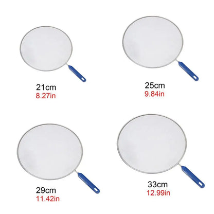 Grease Splatter Screen Guards Mesh Anti Splatter Guard Oil Net Splash Cover Pan Pot Frying Oil Cooking Cover Kitchen Tools