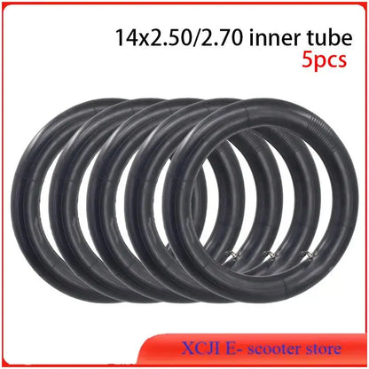 Electric Bicycle 14 Inches New Electric Bike 14x2.50/2.70 Inner Tube Curved Mouth for Electric Bicycles/Electric Scooters E-Bike